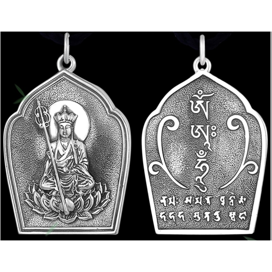 990 Pure Silver Ksitigarbha Bodhisattva Pendant